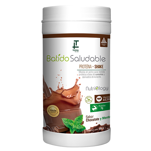 BATIDO SALUDABLE CHOCOLATE Y MENTA