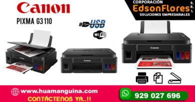 IMPRESORA MULTIFUNCIONAL CANON G3110, IMPRIME, COPIA, ESCANEA, WIFI