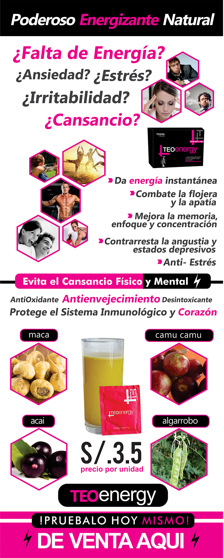 Vitaminas Teoma TEOenergy Frasco Vitaminas Teoma TEOenergy Frasco