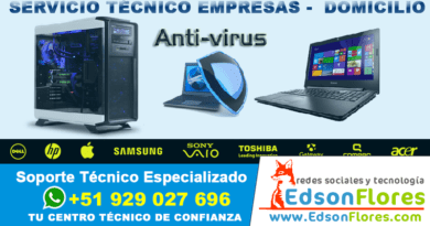 Servicio Técnico Computadoras en Ayacucho Edson Flores 2021