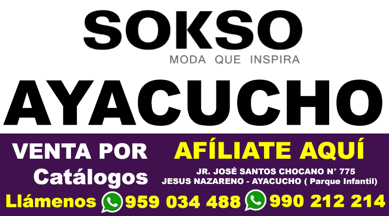 Sokso Ayacucho ropa y accesorios