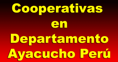 Cooperativas en Departamento Ayacucho Perú