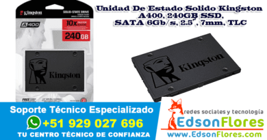 Estado Solido Kingston A400 240GB SSD AYACUCHO HUANTA PERÚ