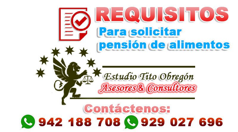 Pasos y Requisitos para demanda de alimentos