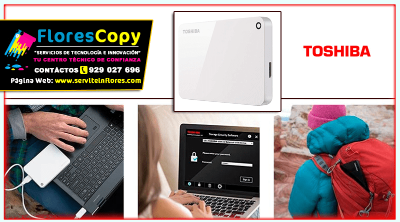 Disco Duro de 1TB Externo USB 3.0 Toshiba Canvio Advance Blanco