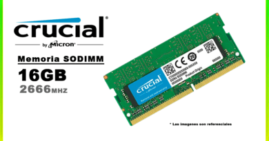 MEMORIA SODIMM DDR4 16GB 2666 CRUCIAL