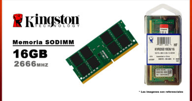 MEMORIA SODIMM DDR4 16GB 2666 KINGSTON