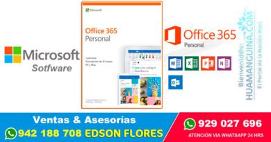 MICROSOFT OFFICE 365 Personal Ayacucho Surquillo
