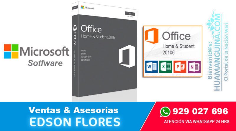MICROSOFT OFFICE Home & Student 2016 1PC for Mac Ayacucho Surquillo
