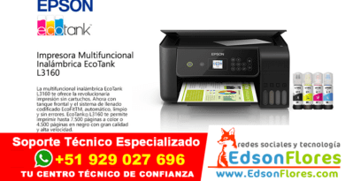 IMPRESORA MULTIF EPSON L3160 sistema continuo 2021