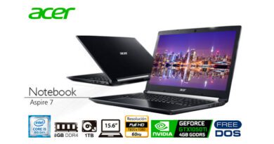 LAPTOP Ci5 ACER Aspire7 8va 8/1/15.6/VD4/F Gaming