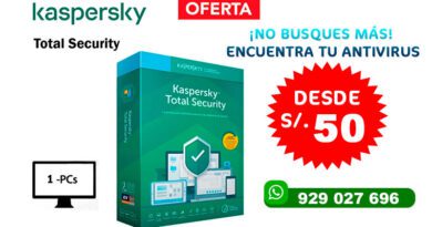 ANTIVIRUS KASPERSKY TOTAL SECURITY 2020